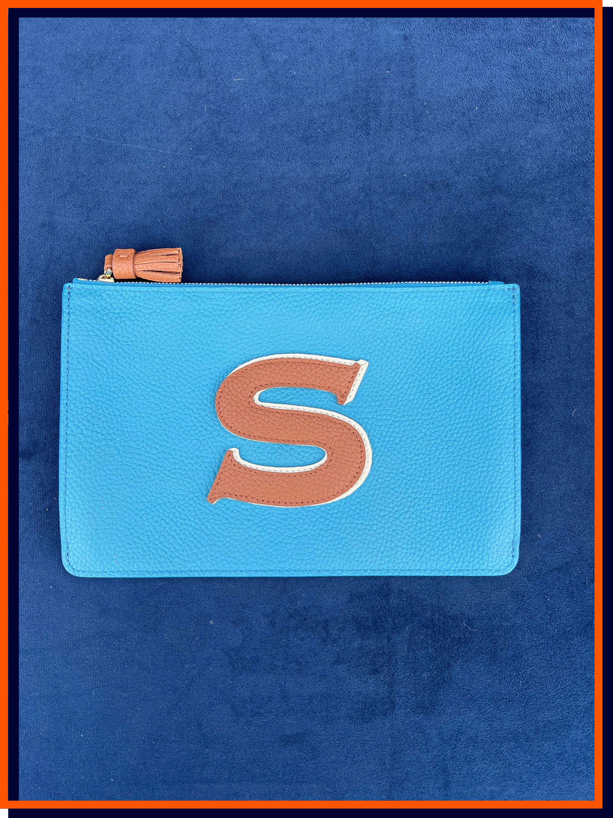 Letter 'S' - The Alphabet Clutch, Tropicana Teal