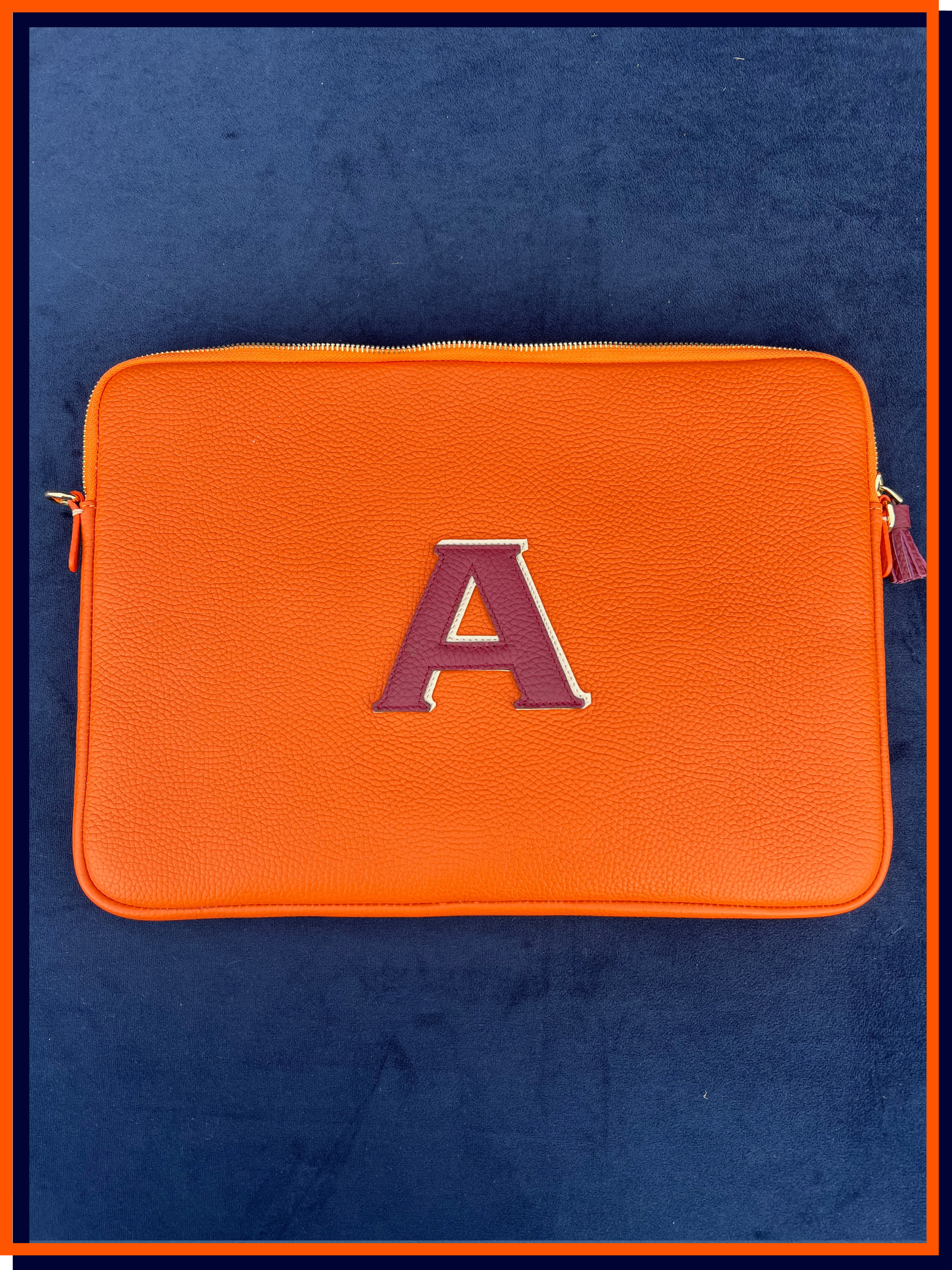 Letter 'A' The Laptop Case 16inch, Citrus Orange