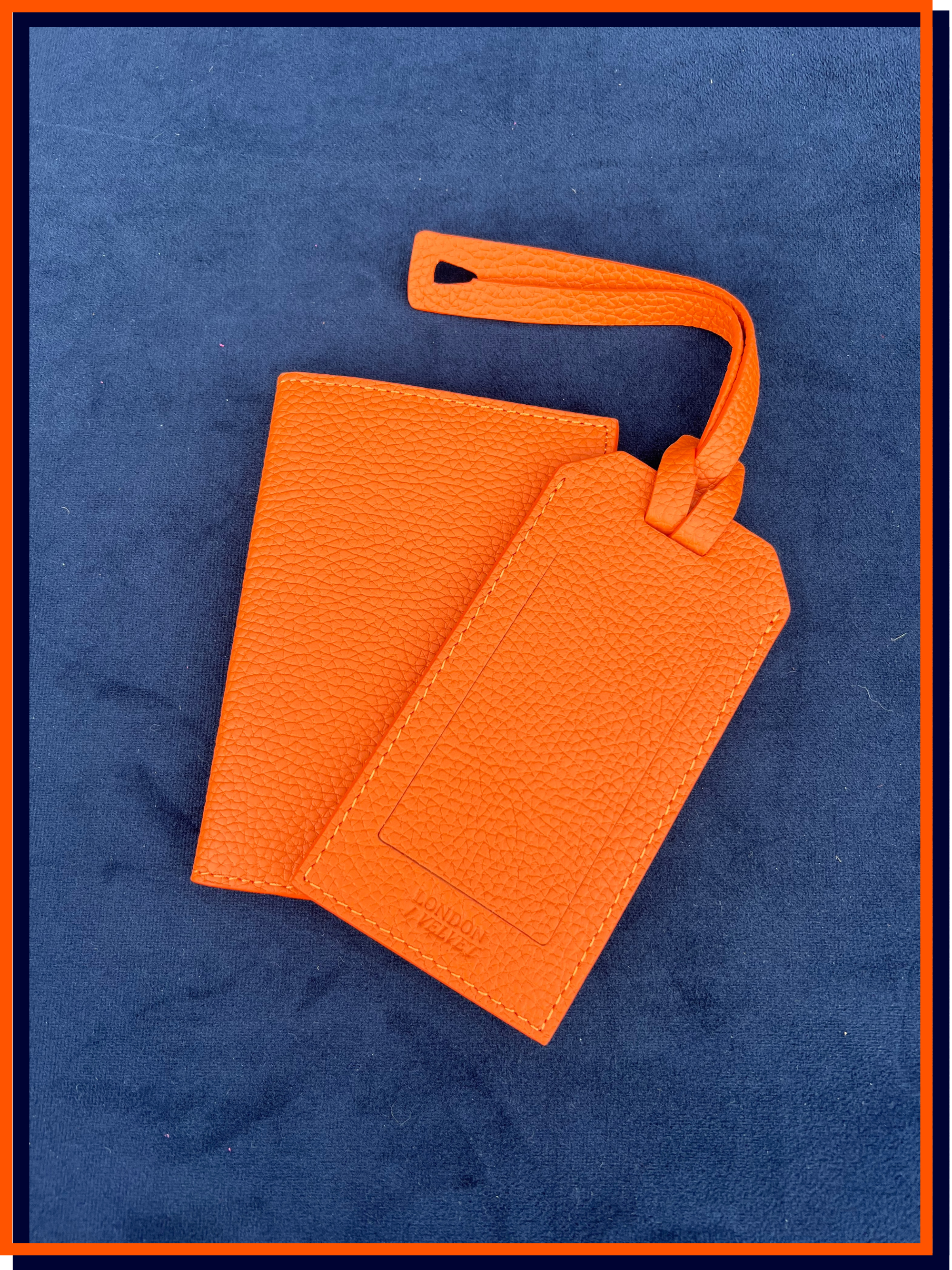 The Passport & Luggage Tag Bundle, Bright Orange