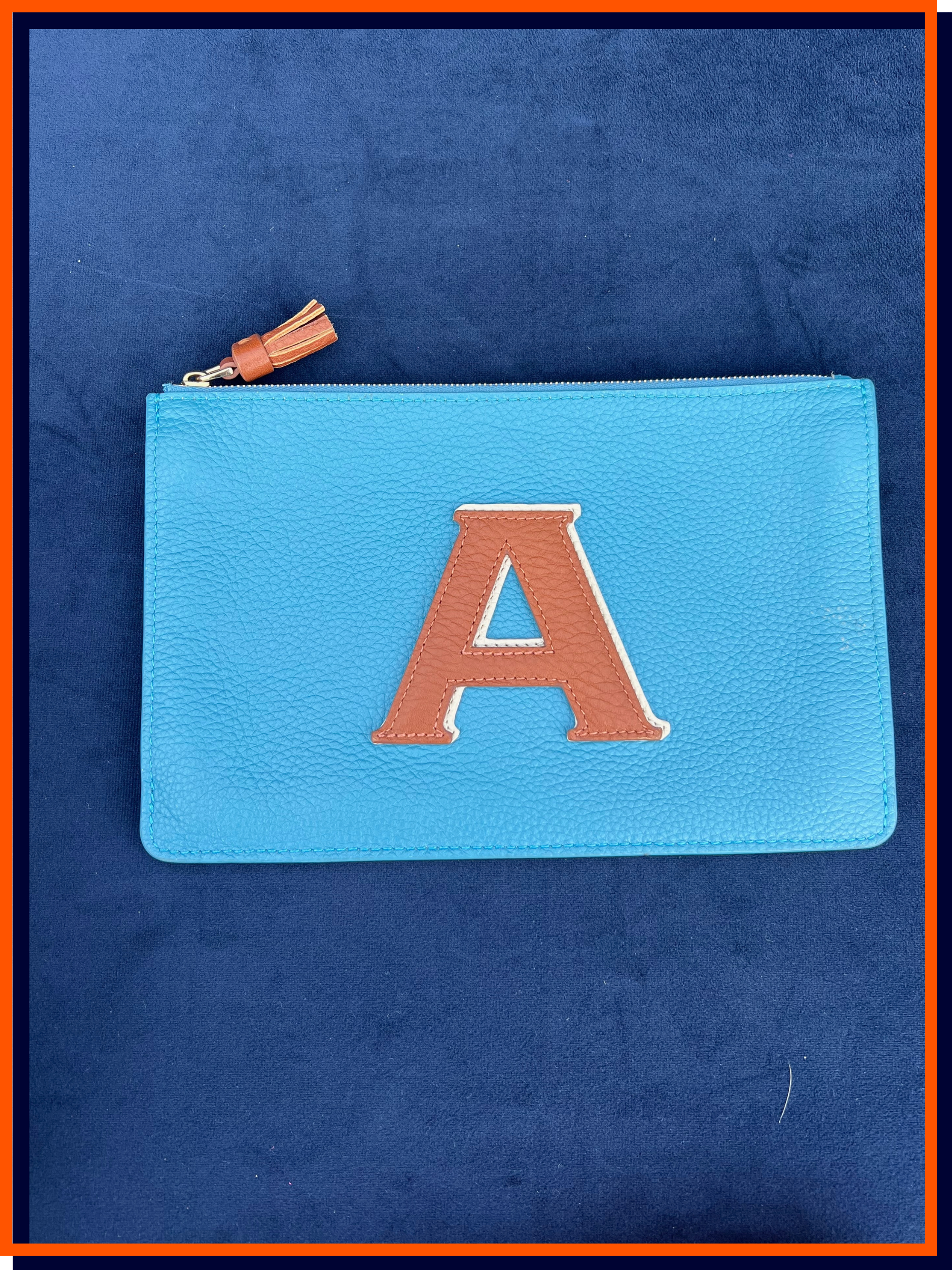 Letter 'A' - The Alphabet Clutch, Tropicana Teal