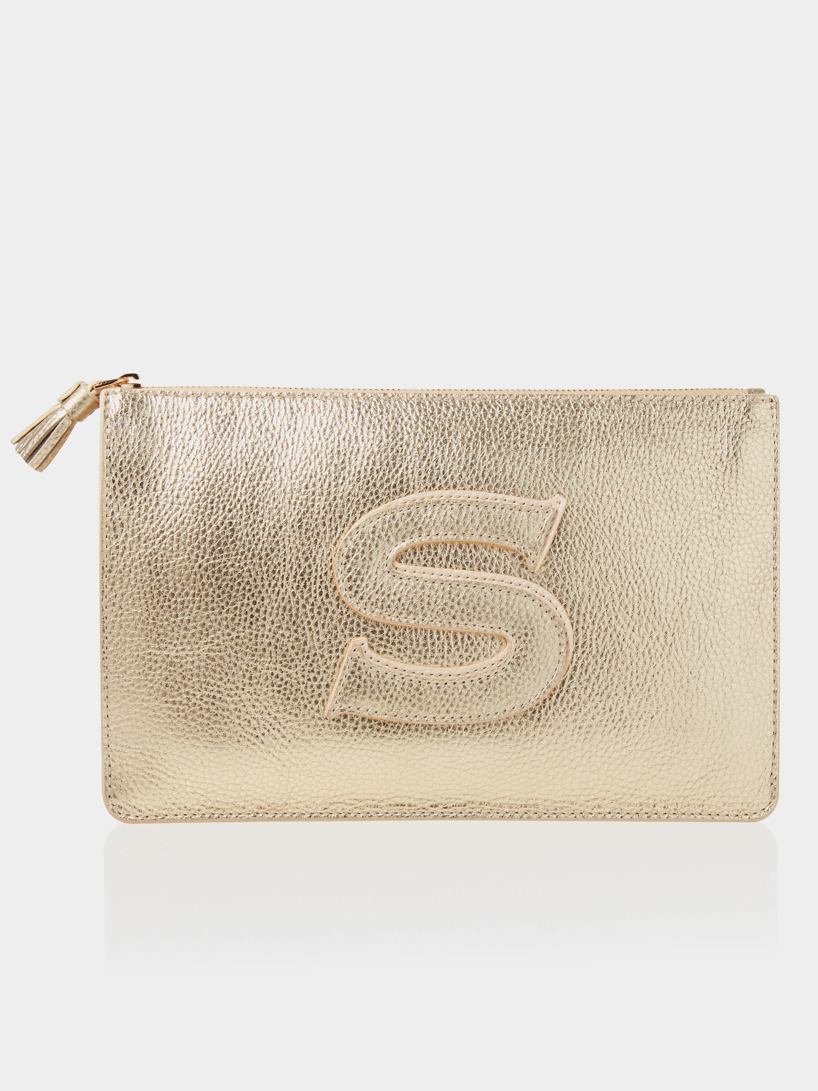 Metallic gold clutch on sale purse